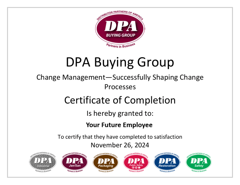 Change Management Certificate